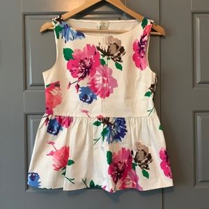 Floral Peplum Kate Spade Top